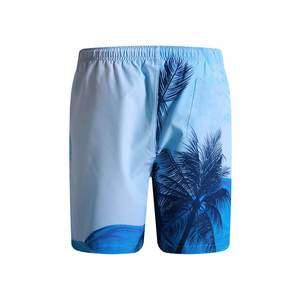 2025 Summer New Arrival Men's Casual Comfortable & Breathable 100% Polyester Shorts <b>Elastic</b> Waist Closure Custom Sublimation - Product Image 4