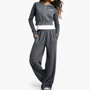 Two Piece Women Casual Set 2026 Tracksuit Warm Sweatshirt And <b>Jogger</b> Cozy Tracksuit / Factory Rate Casual Wear <b>Cheap</b> Rate Design - Product Image 1