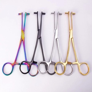 Outil de bijouterie pour le corps Outil professionnel jetable Pince de perçage pour la peau Couleur de perçage Multi Noir Doré Argent Finition tachée - Product Image 5