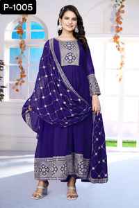 Salwar Kameez paquistaní, venta al por mayor, precioso vestido confeccionado, diseñador de lujo, vestido indio informal étnico con trabajo de patrón Floral - Product Image 2