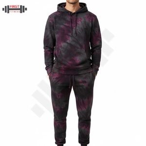 Casual Fashion <b>Set</b> Flared Acid Wash Tracksuit Men Wholesale Wear Two Piece Jogger <b>Set</b> <b>Tie</b> <b>Dye</b> Men's Tracksuit Luxury - Product Image 1