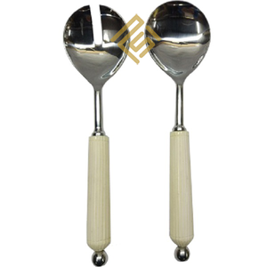 Juego de vajilla de acero inoxidable de alta calidad de lujo, mango de Metal de resina de hueso de cuerno personalizado, colección más vendida, calidad personalizada - Product Image 1