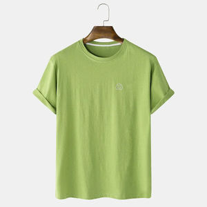 T-shirt Homme Luxe Tricoté 100% Coton Anti-Plis Personnalisable Respirant Confortable Coupe Décontractée Design Uni – Meilleures Ventes - Product Image 6