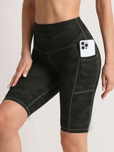 Pantalones Cortos de Cintura Alta para Mujer, Mallas de Secado Rápido para Fitness, Yoga, Gimnasio, Entrenamiento, Ciclismo, Deporte, Bolsillo - Product Image 2