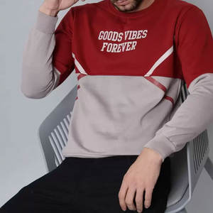 เสื้อสเวตเตอร์สวมหัวของผู้ชายเสื้อคอตตอนธรรมดามีฮู้ดสีพื้นพิมพ์ซับลิเมชันแตกต่างกันสำหรับฤดูหนาว - Product Image 5