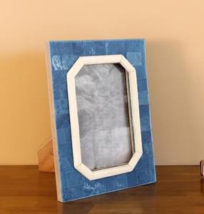 Wholesale Rustic Bone Square Photo <b>Frame</b> <b>4x6</b> 5x7 Acrylic Metal Hybrid Home Decor Wall Tabletop Display Bulk Sizes - Product Image 5