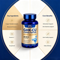 SYC BIO GHK-CU Peptide de Cuivre 300 mcg Mélange de Peptides Gélules Molles 120 Gélules OEM ODM Marque Privée Prix Usine Vente en Gros
