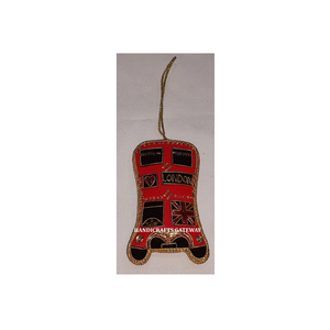 Mejor diseño con adornos navideños indios Pedido de regalo único y personal hecho por tela Forma de autobús Zari para decoración de fiestas - Product Image 1