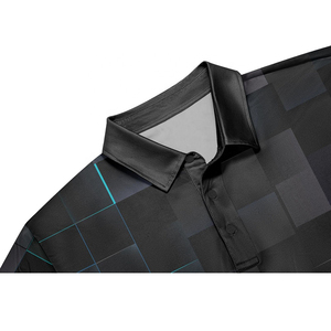 Polo en coton à manches courtes personnalisé pour homme Taille XL Motif solide Teint uni brodé Impression de logos Fourniture en usine OEM - Product Image 4