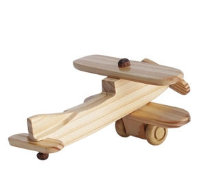 Hand Crafted Pine Wood Small Biplane Decorative Art Decorative Rustic Home Decor Accent Handmade farmhouse - Product Image 5