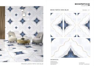 Azulejos de Porcelana Esmaltada Pulida Blanca Elegante de 600x1200, Azulejos de Lujo para Pisos y Paredes, Azulejos de Gran Formato para Residencias y Villas - Product Image 2