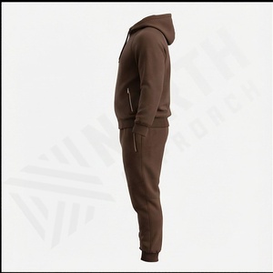 Conjunto Deportivo Personalizado con Logotipo, 100% Felpa de Poliéster, Talla Grande, 2 Piezas, Sudadera con Capucha y Pantalones Jogger para Hombre, Color Personalizado - Product Image 3
