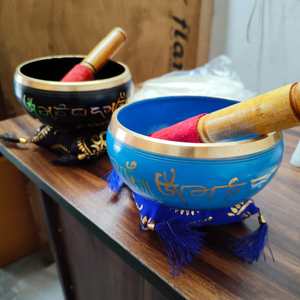 Cuenco pequeño para principiantes, Meditación de sonido espiritual para terapia de meditación y spa, color negro - Product Image 6