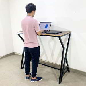 Escritorio Industrial/Moderno de 120x60x105cm, Madera Contrachapada con Patas de Hierro, Requiere Ensamblaje STD68031 - Product Image 6