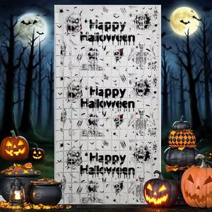 Rideau de pluie décoratif d'Halloween, grand rideau carré pour porte, pour une ambiance effrayante en soirée. - Product Image 1