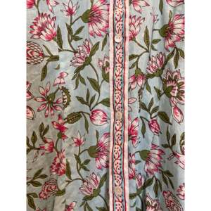 Camisa de Mujer con Estampado Floral, Popelina, Chifón, Tejido de Pana, Cuello con Volantes, para Verano y Otoño, Disponible en Talla XL, Formal e Informal - Product Image 5