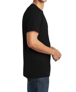 Personalización al por mayor de camisetas de algodón puro 100%, camisetas de gran tamaño para hombres camisetas de cuello redondo de tela de punto en blanco ordinario - Product Image 2