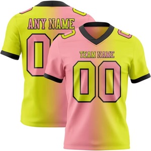 เสื้อฟุตบอลอเมริกันขายส่ง ผ้าโพลีเอสเตอร์ 180gsm น้ำหนักเบา พิมพ์สีเต็มตัว สำหรับผู้ชาย ทีมผู้ใหญ่ กางเกงขาสั้น - Product Image 6
