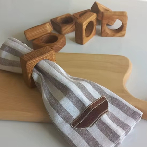 Anillo para Servilletas de Madera, Estilo Clásico, Ecológico, Decoración para Mesa de Comedor, para el Hogar, Cocina, Restaurante, Bodas, Eventos y Fiestas - Product Image 1