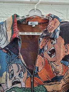 Chaqueta de algodón de estambre suelta Vintage de primavera para hombre Diseño de tapiz transpirable con logotipo personalizado - Product Image 6