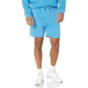 Shorts en molleton pour hommes, tissu doux en coton, taille élastique, décontracté, été, détente, athlétique, confort - Product Image 5