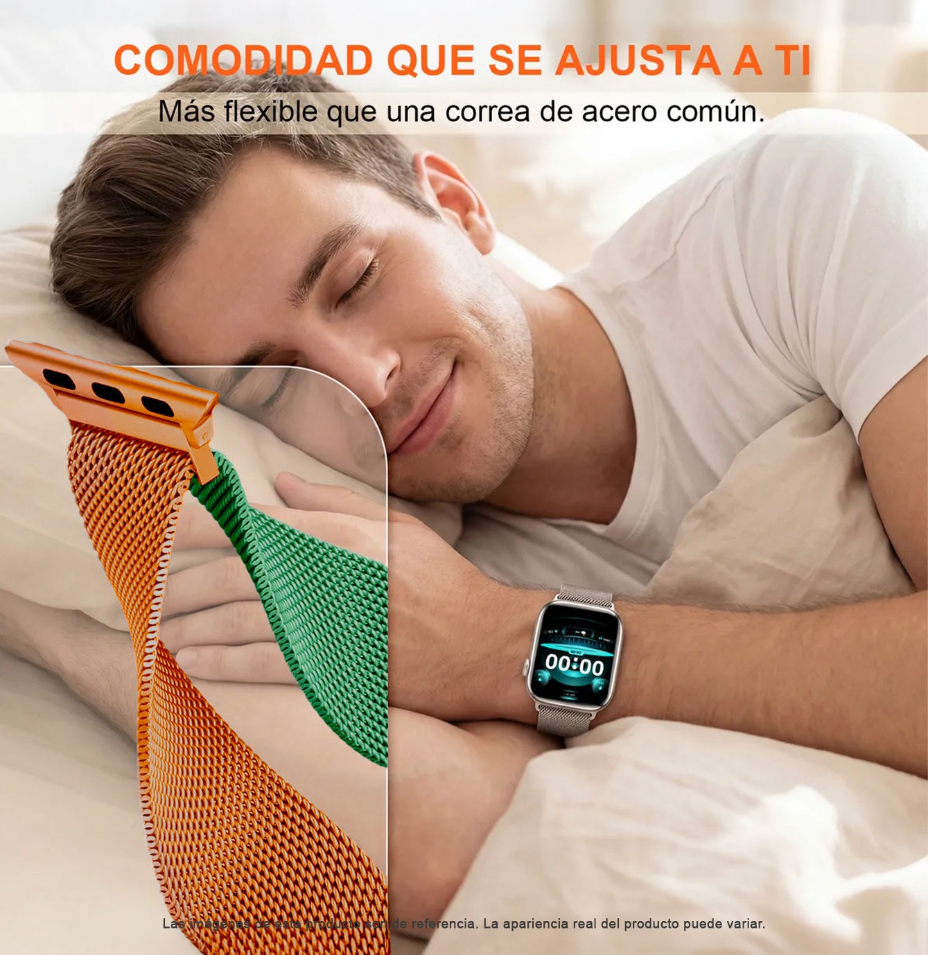 Naranja/Verde (Malla Milanesa)