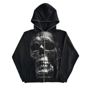 OEM Logo personnalisé vierge de détresse plaine sans cordon de serrage poids lourd sweat à capuche court bord bas recadrée ourlet brut sweats à capuche pour hommes - Product Image 4