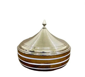 Attractive <b>Insulated</b> Hot Pot Casserole <b>Dish</b> with Steel Lid Perfect for Wedding and Hotel <b>Serving</b> to Keep Food Warm in Style - Product Image 2