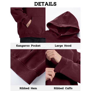 Sweats à capuche surdimensionnés en coton et polyester, design personnalisé, légers, de qualité supérieure - Product Image 6