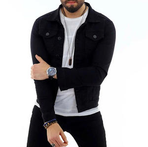 2026 New Fashion Design High Quality Men Denim Jacket Wholesale Price Custom Made Denim Men's Jackets - Product Image 4