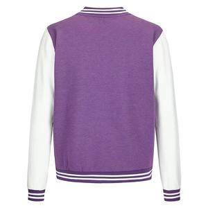 Veste universitaire de style urbain de qualité supérieure pour hommes, teinte unie, vêtement d'hiver à prix abordable, veste universitaire de baseball pour collège - Product Image 3