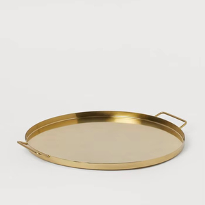 Plateau de service en laiton artisanal pour offrir en cadeau lors de mariages, de pendaison de crémaillère et d'événements culturels spéciaux - Product Image 1