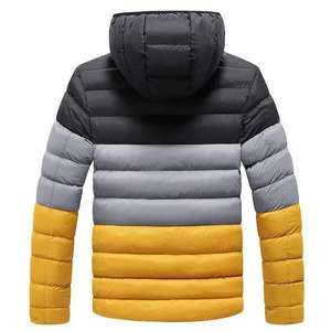 Warm thick bubble puffer jacket for men customizable colors insulated <b>padded</b> winter <b>coat</b> wholesale OEM factory - Product Image 2