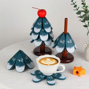 Posavasos de Madera, Trípode de Madera Maciza para Tazas y Ollas para Mesa de Comedor, Vietnam por 99 Gold Data - Sra. Violet - Product Image 1