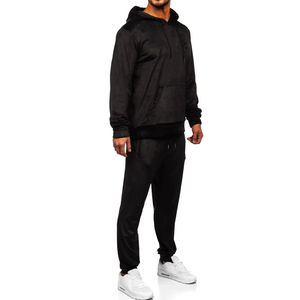 Vêtements de sport décontractés pour hommes Ensemble de survêtements deux pièces Nouvelle mode Jogger à capuche et sweat à capuche pour vêtements de sport d'hiver Survêtement pour hommes - Product Image 3