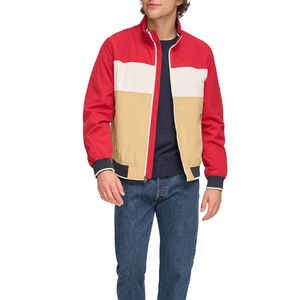Chaqueta Bomber de gran tamaño con cuello levantado de tela ligera de alta calidad para hombre, diseño personalizado multicolor, ropa de invierno - Product Image 2