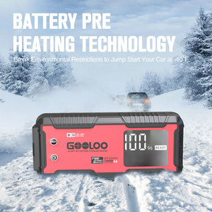 Arrancador de Coches Supersafe GOOLOO GT4000 4000A, Carga Rápida de 100W, Batería de 74Wh, Luz LED, Tecnología de Precalentamiento para Motocicletas/Camiones - Product Image 5