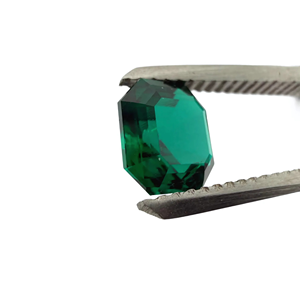 อัญมณีหลวมรูปแปดเหลี่ยมสีเขียวมรกตสำหรับห้องปฏิบัติการอัญมณีที่ใช้ความร้อนจากธรรมชาติใช้ในการสร้างเครื่องประดับขนาด6มม. ถึง10มม. ได้รับการรับรอง - Product Image 6