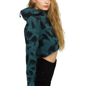 All Over Sublimation Printed Casual Design Premium Quality <b>Women</b> Crop <b>Top</b> Hoodie With <b>Low</b> Rate Best Design Wholesale 2026 - Product Image 3