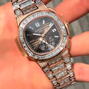 นาฬิกาเพชร Moissanite คุณภาพสูงสุดในราคาโรงงาน DEF Lab ปลูกเพชรนาฬิกา Iced Out - Product Image 5