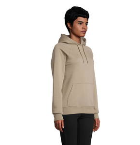 Caqui Sudadera con capucha de gran tamaño Puff Technique Personalizado Ecológico Certificado 100% Jersey sostenible Invierno Pultover Diseño forrado Listo - Product Image 2