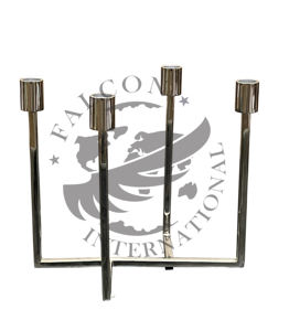 Lujoso candelabro de latón de estilo antiguo para acentos únicos en el hogar y decoraciones para eventos con valor artístico atemporal - Product Image 4