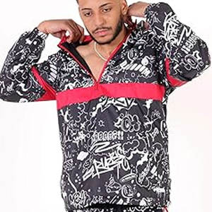 Chaqueta Bomber de Moda PERFECTA, Ligera, con 2 Bolsillos Laterales con Cremallera, Estilo Vintage, para Hombre, Sublimada, Impermeable, de Invierno, al por Mayor - Product Image 2