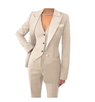 Nouvelle Collection : Costume d'affaires élégant en velours uni pour femme, blazer à manches longues et un bouton, pantalon et veste de haute qualité avec logo personnalisé