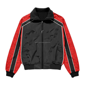 ชุดแจ็คเก็ตและกางเกงวอร์มแบบมีซิป ผ้าไนลอนโพลีเอสเตอร์ กันน้ำ สะท้อนแสง สำหรับผู้ชาย รับทำโลโก้ OEM - Product Image 3