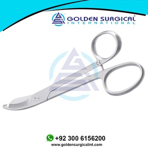 Tijeras de Corte y Ruptura Dentadas Bruns, Tijeras para Vendas Personalizadas, Tijeras Curvas para Vendas Ortopédicas de 235 mm - Product Image 5