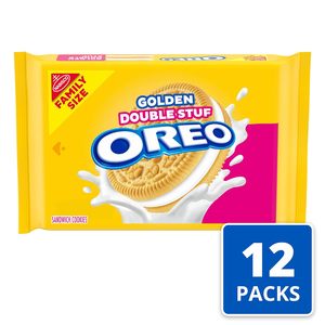 OREO Double Stuf' Golden Sandwich Cookies, Family Size, 12-18.71 oz - Product Image 2