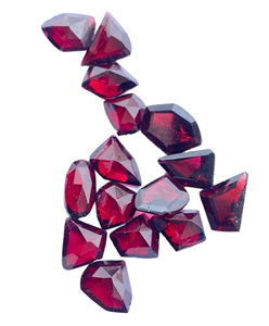Piedra Preciosa de Granate Natural, Corte de Mesa, Piedra Suelta |   Gema de Granate Rojo Facetada de Calidad AAA para la Elaboración de Joyas - Product Image 3