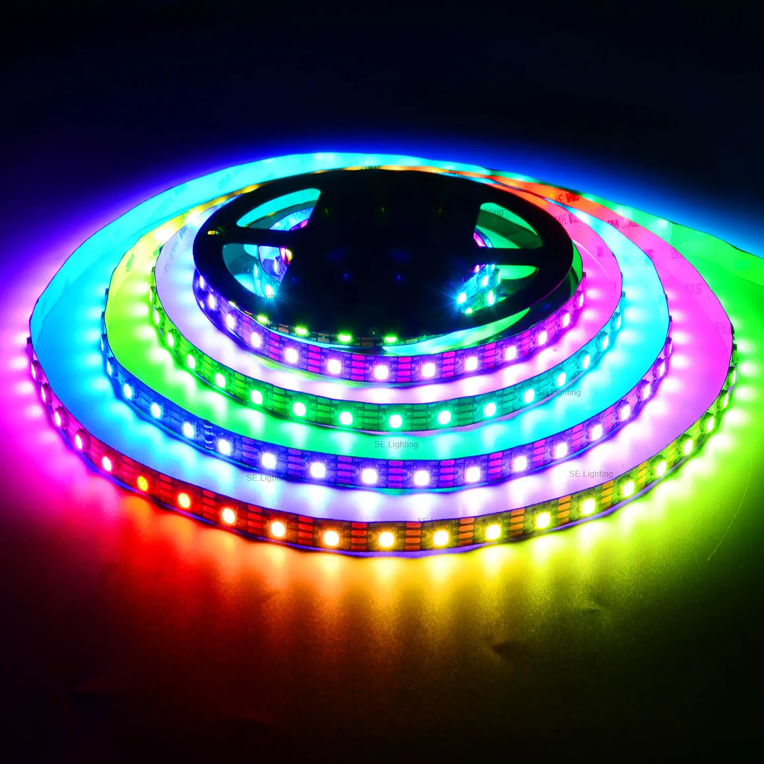 Tiras LED inteligentes a prueba de agua de 5V, 12V, 24V, 5050 Magic RGB RGBW, Color blanco, flujo de agua, tira de luces LED