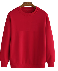 100% Cotton Crewneck Custom Logo Pullover Sweatshirt <b>Long</b> <b>Sleeve</b> <b>T</b>-<b>Shirt</b> - Product Image 2